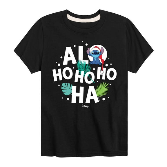 Lilo & Stitch - Alo Ho Ho Ho Ha - Toddler And Youth Short Sleeve Graphic T-Shirt