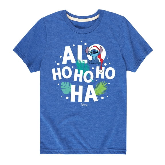Lilo & Stitch - Alo Ho Ho Ho Ha - Toddler And Youth Short Sleeve Graphic T-Shirt