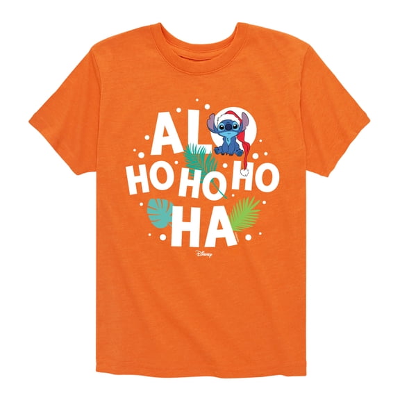 Lilo & Stitch - Alo Ho Ho Ho Ha - Toddler And Youth Short Sleeve Graphic T-Shirt