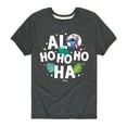 thumbnail image 1 of Lilo & Stitch - Alo Ho Ho Ho Ha - Toddler And Youth Short Sleeve Graphic T-Shirt, 1 of 5