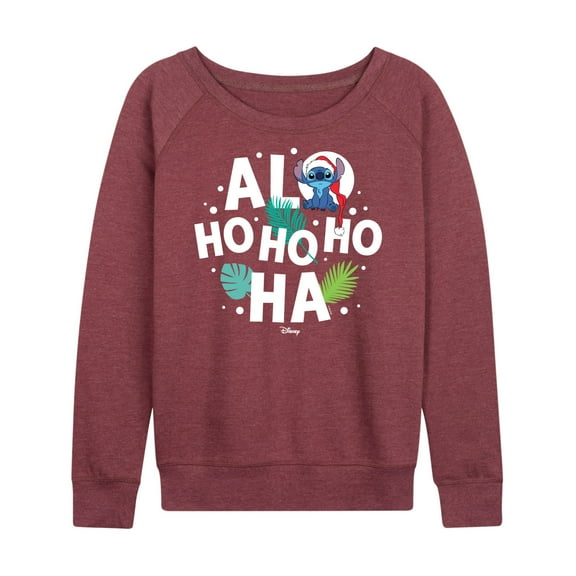 Lilo & Stitch - Alo Ho Ho Ho Ha - Women's Lightweight French Terry Long Sleeve Shirt