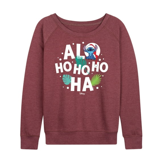 Lilo & Stitch - Alo Ho Ho Ho Ha - Women's Lightweight French Terry Long Sleeve Shirt