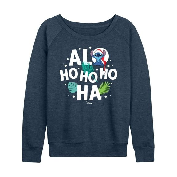 Lilo & Stitch - Alo Ho Ho Ho Ha - Women's Lightweight French Terry Long Sleeve Shirt