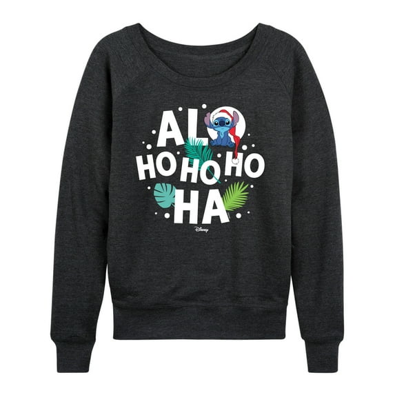 Lilo & Stitch - Alo Ho Ho Ho Ha - Women's Lightweight French Terry Long Sleeve Shirt
