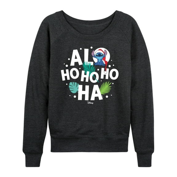 Lilo & Stitch - Alo Ho Ho Ho Ha - Women's Lightweight French Terry Long Sleeve Shirt