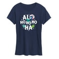thumbnail image 1 of Lilo & Stitch - Alo Ho Ho Ho Ha - Women's Short Sleeve Graphic T-Shirt, 1 of 5