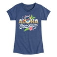 thumbnail image 1 of Lilo & Stitch - Aloha Christmas - Girls Fitted Short Sleeve Tee, 1 of 5