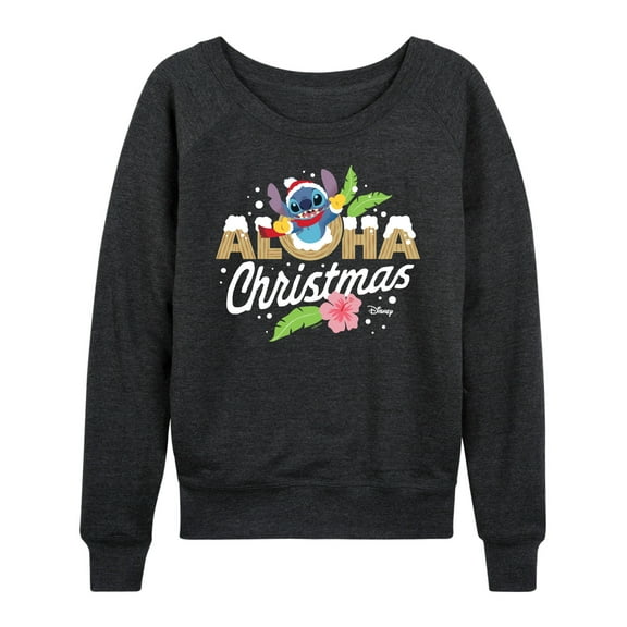 Lilo & Stitch - Aloha Christmas - Women's Lightweight French Terry Long Sleeve Shirt