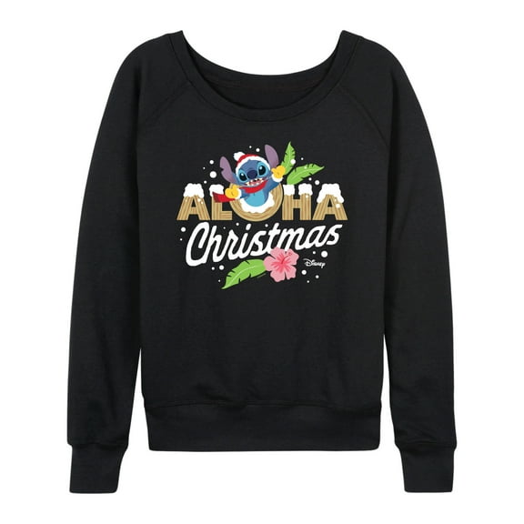 Lilo & Stitch - Aloha Christmas - Women's Lightweight French Terry Long Sleeve Shirt