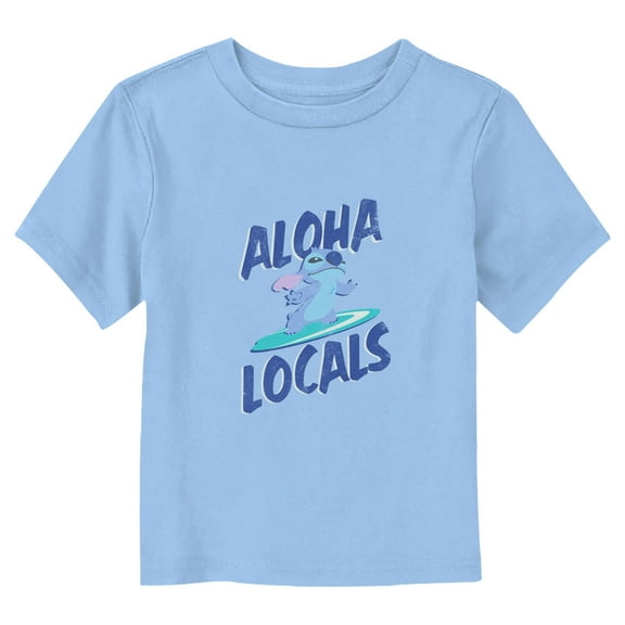 Lilo & Stitch Aloha Locals Surfer  Graphic T-Shirt