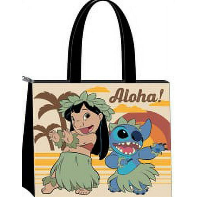 Lilo & Stitch Aloha Beige Unisex Tote Handbag Disney Bag