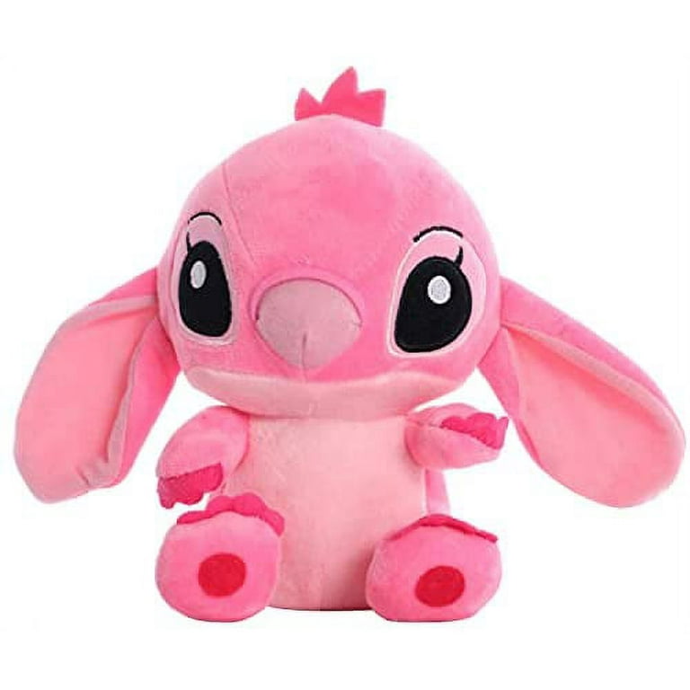 Tigiemap 15 Inch Angel Lilo Stitch Plush - Pink Cartoon Plush Stich Mommy  with 3 Baby Monsters Stuffed Plush Alien Pillow Valentine's Day Gift for