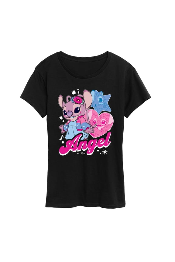 - Angel Popstar - Women's Short Sleeve Graphic T-Shirt