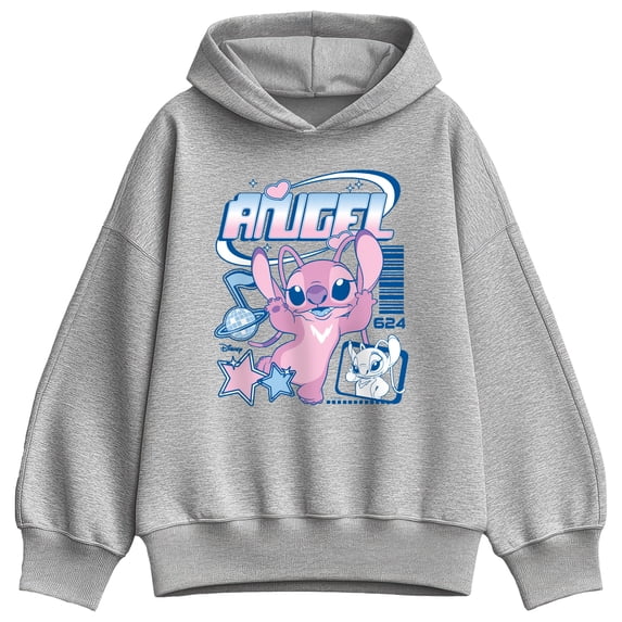 Lilo & Stitch - Angel Y2k - Women's Oversized Fleece Hoodie Sweatshirt