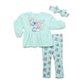 Character Baby Girls Long Sleeve Top, Headband & Leggings Set, 3Piece