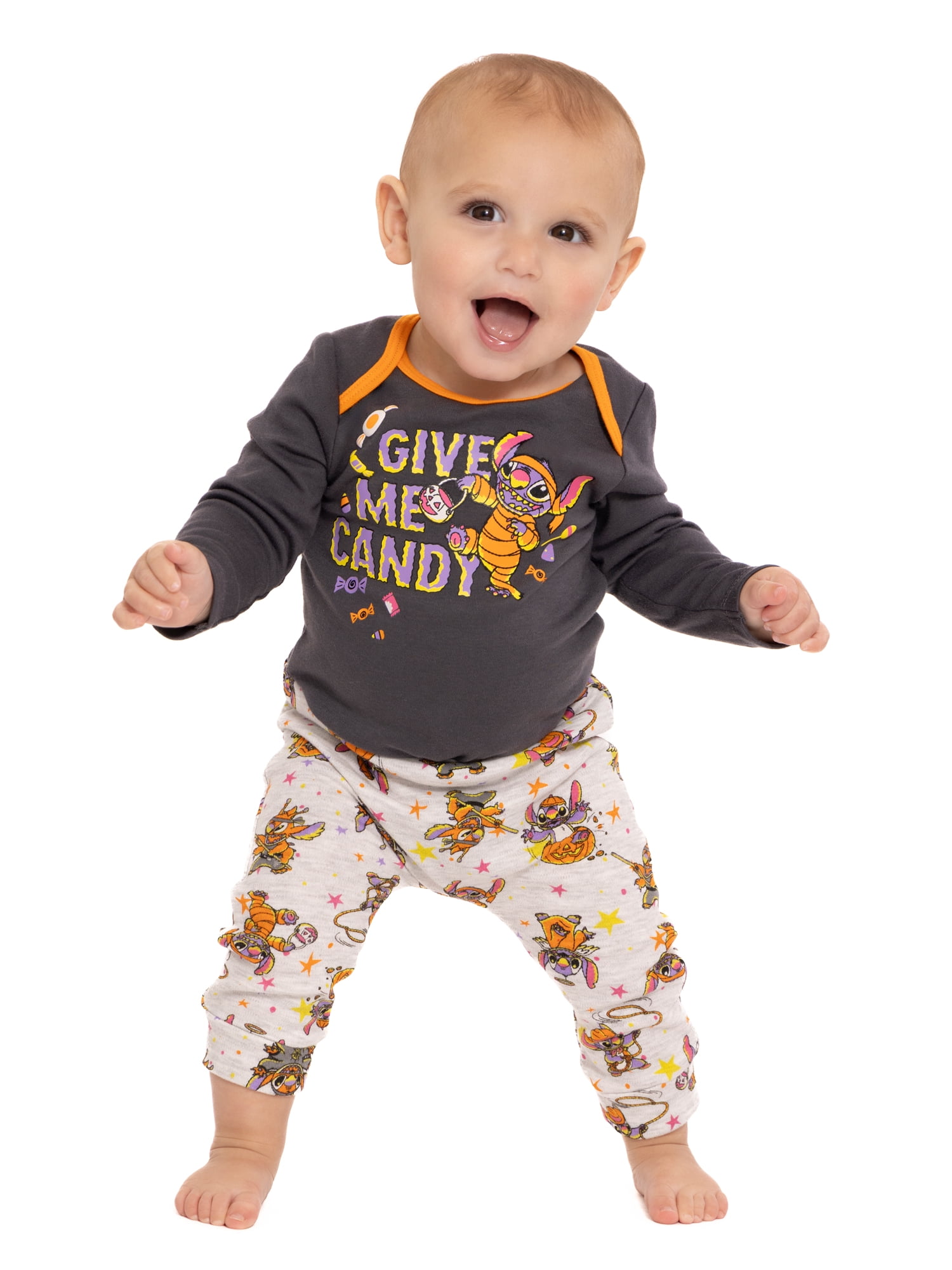 Halloween Lilo & Stitch Baby Boys or Girls Outfit Set, 3-Piece, Sizes 0M-12M