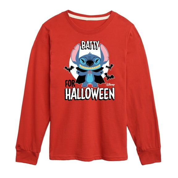 Lilo & Stitch - Batty For Halloween  - Toddler And Youth Long Sleeve Graphic T-Shirt