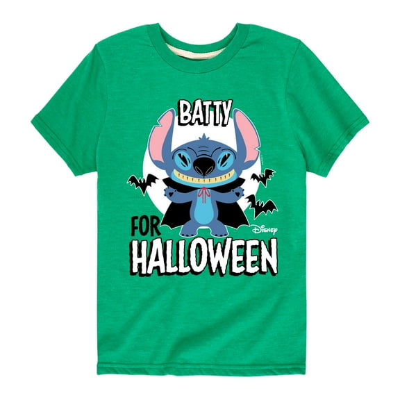 Lilo & Stitch - Batty For Halloween - Toddler And Youth Short Sleeve Graphic T-Shirt