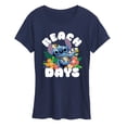 thumbnail image 1 of Lilo & Stitch - Beach Days - Women's Short Sleeve Graphic T-Shirt, 1 of 4