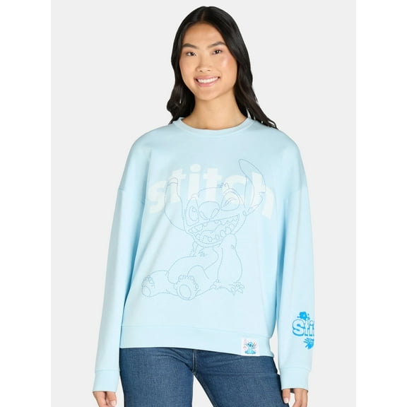 Lilo & Stitch Beaded Sweatshirt, Women's Juniors