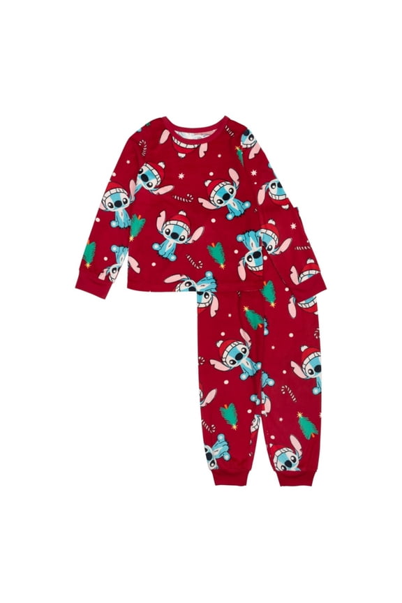 Lilo Stitch Big Girl Long Sleeve Long Leg 2-Piece Pajama Set 6