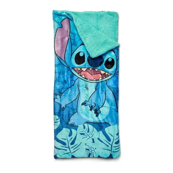 NORTHWEST Lilo & Stitch Unisex Big Smiles Sherpa Slumber Bag