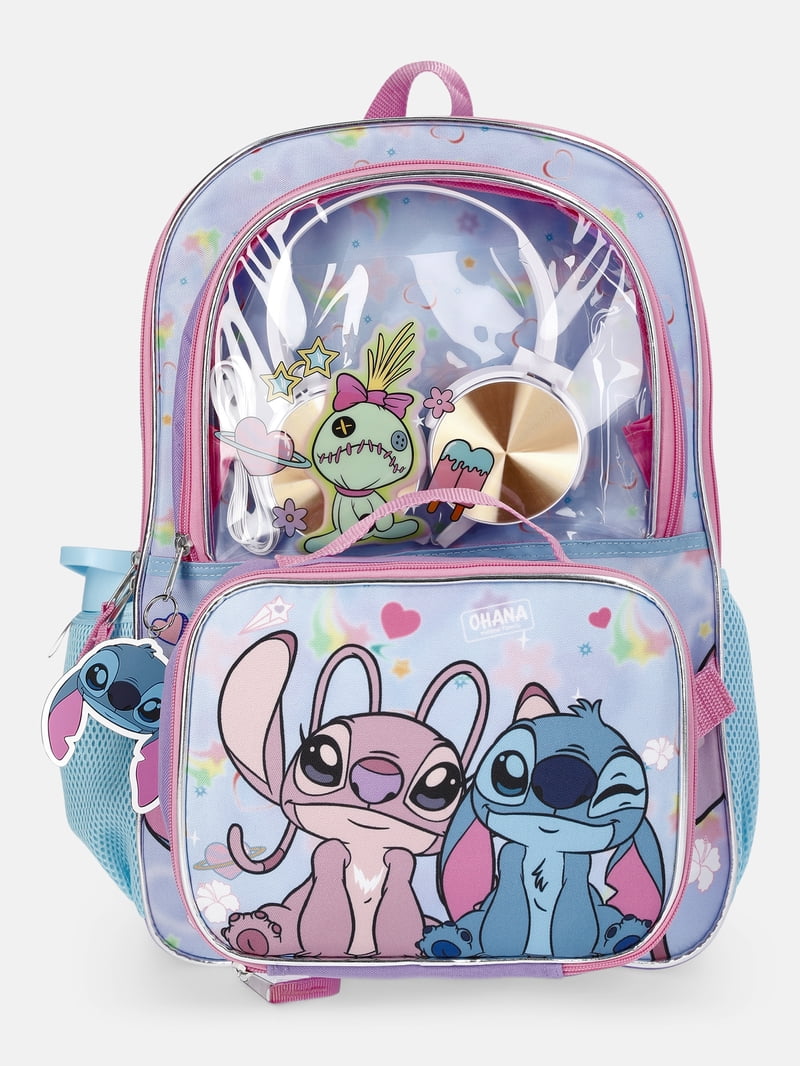 Lilo & Stitch Blue Backpack Set with Lunch kit, Headphones  display picture 1