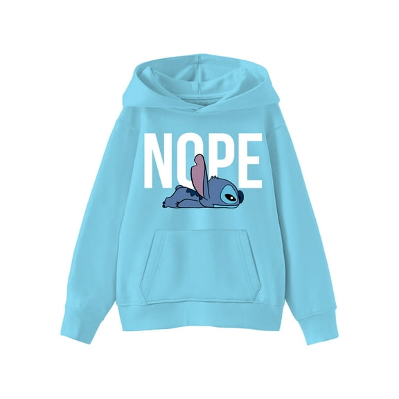Lilo & Stitch Kids Graphic Fleece Hoodie, Nope, Sizes 4-18