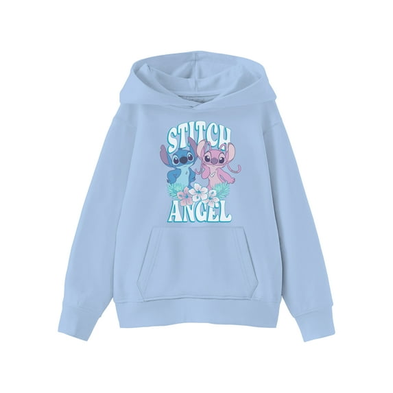 Lilo & Stitch Kids Graphic Fleece Hoodie, Stitch Besties, Sizes 4-18
