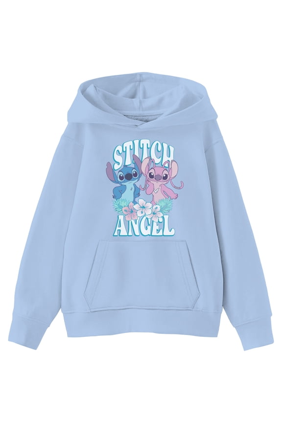 Kids Graphic Fleece Hoodie, Stitch Besties, Sizes 4-18