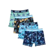 Lilo & Stitch Boys Boxer Brief Underwear, 4-Pack, Sizes XS-XL