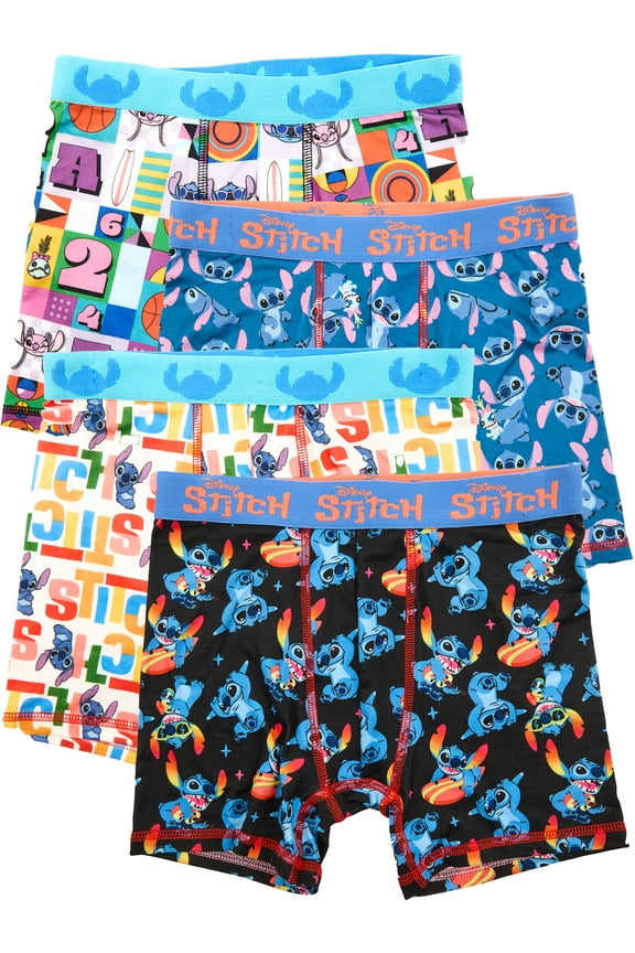 Boys Boxer Brief Underwear, 4-Pack, Sizes XS-XL