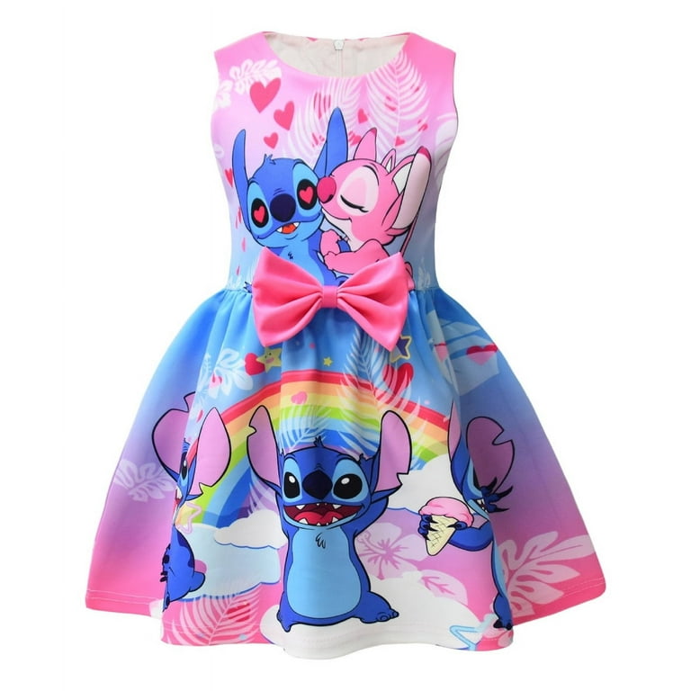 Bow Flared Skirt Pink Sleeveless Dress Bow Flared Skirt Pink Sleeveless Dress