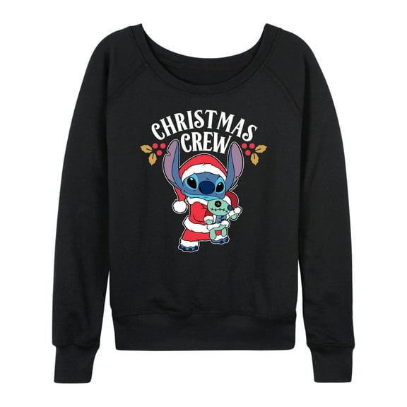 Lilo & Stitch - Christmas Crew - Women's Lightweight French Terry Long Sleeve Shirt