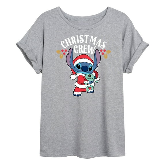 Lilo & Stitch - Christmas Crew - Women's Oversized T-Shirt