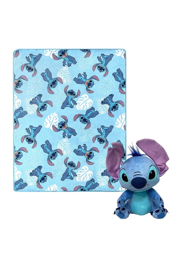 Classic Palms Kids Silk Touch Throw Blanket with Plush Hugger
