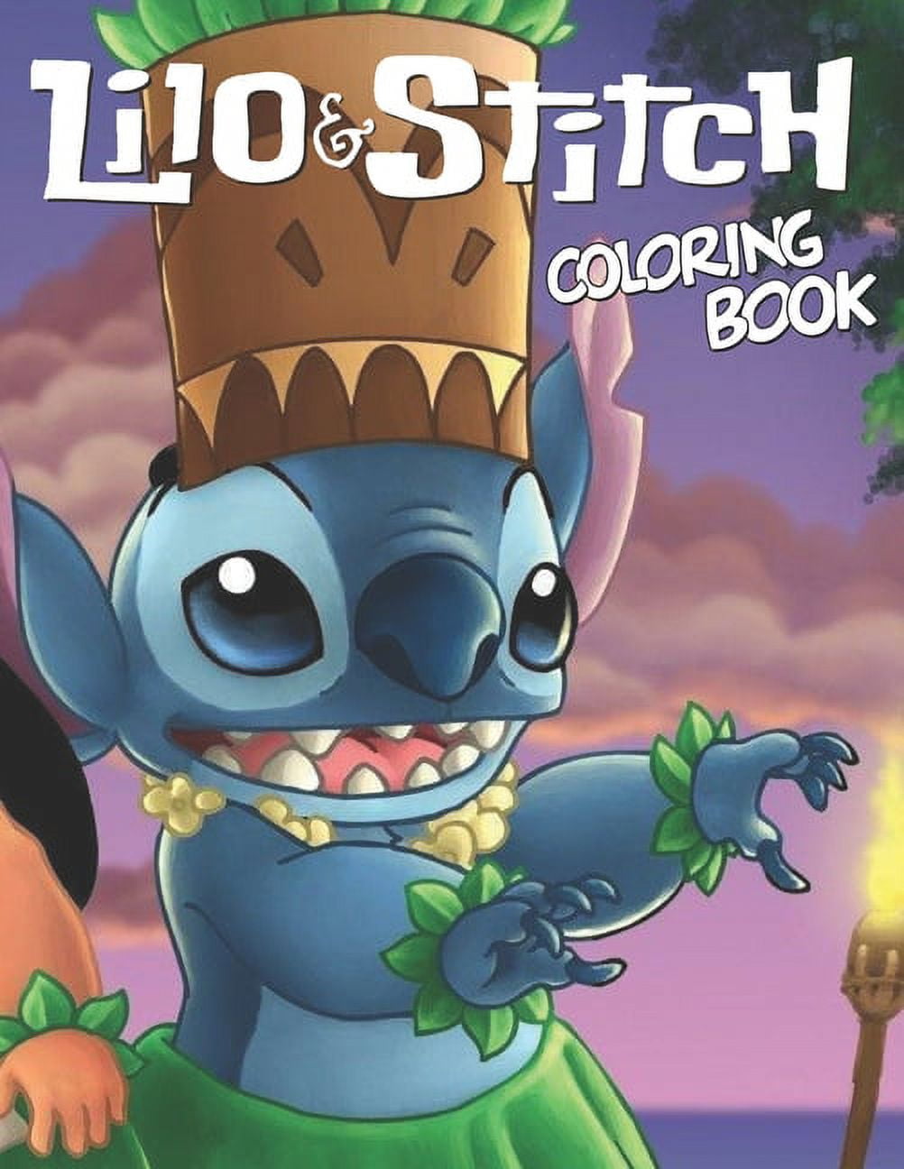 Lilo & Stitch Coloring Book : 50 One Sided Drawing Pages Of Characters, Iconic Scenes and Unique ...