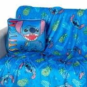 Lilo & Stitch Cool Stitch Kids Silk Touch Blanket with Square Cloud Pillow