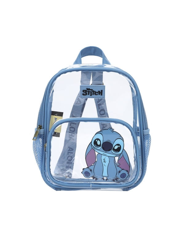 Lilo & Stitch Curious Pose 11" Adult Clear Mini Backpack
