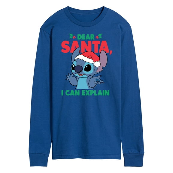 Lilo & Stitch - Dear Santa I Can Explain - Men's Long Sleeve T-Shirt