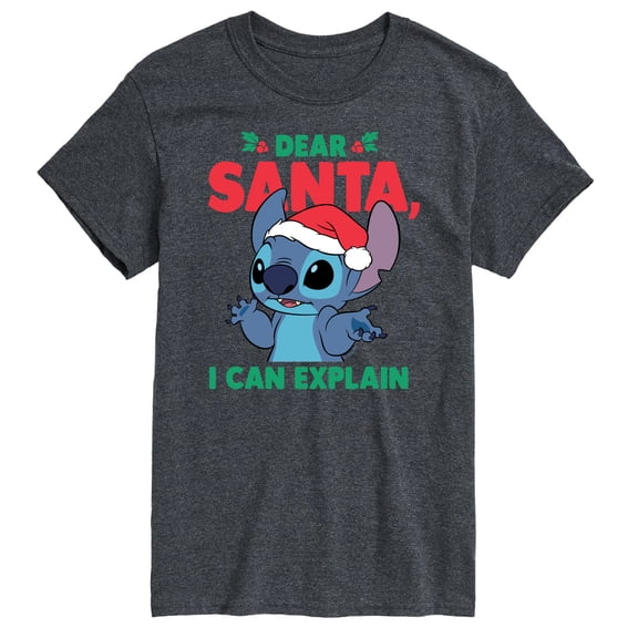 Lilo & Stitch - Dear Santa I Can Explain - Men's Short Sleeve Graphic T-Shirt