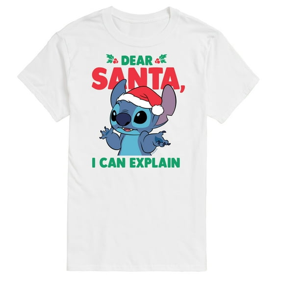Lilo & Stitch - Dear Santa I Can Explain - Men's Short Sleeve Graphic T-Shirt