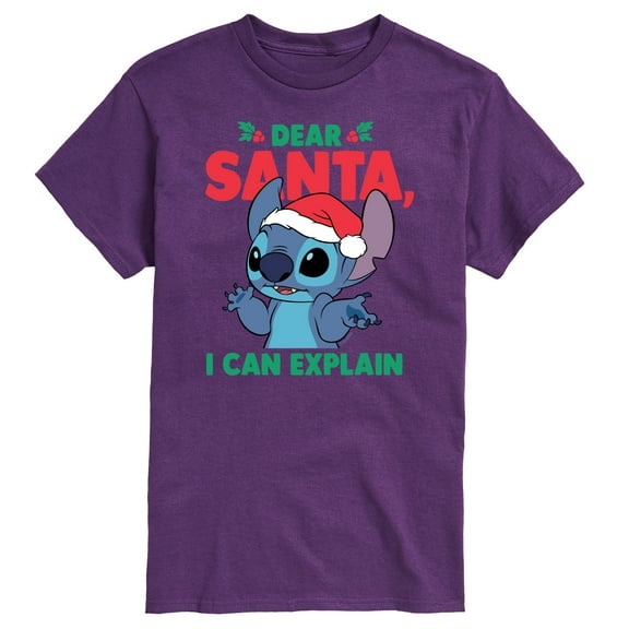 Lilo & Stitch - Dear Santa I Can Explain - Men's Short Sleeve Graphic T-Shirt