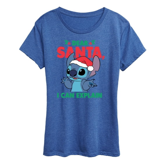 Lilo & Stitch - Dear Santa I Can Explain - Women's Short Sleeve Graphic T-Shirt