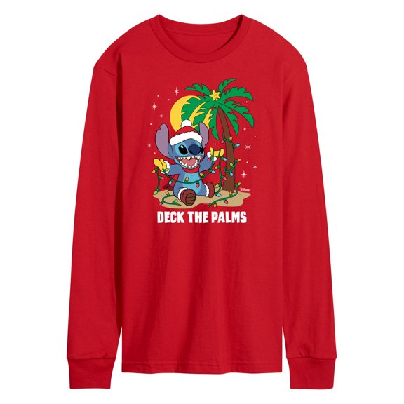 Lilo & Stitch - Deck The Palms - Men's Long Sleeve T-Shirt