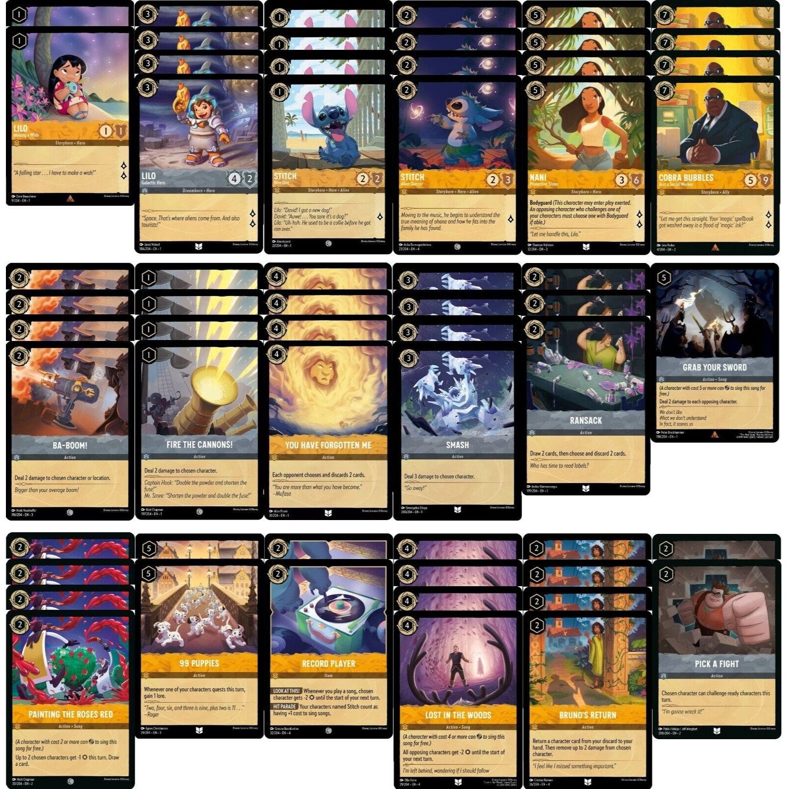 Lilo & Stitch - Disney Lorcana Deck - Custom Built - 60 Card!!! -  Walmart.com