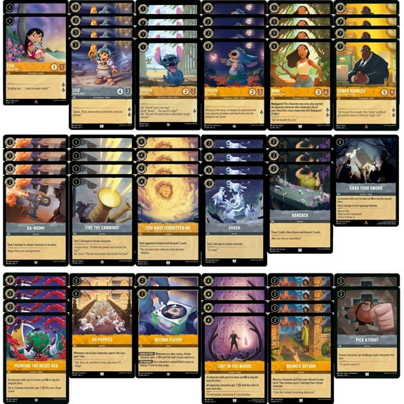 Lilo & Stitch - Disney Lorcana Deck - Custom Built - 60 Card!!!