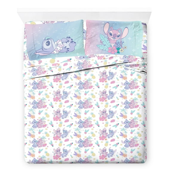 Lilo & Stitch Dreamin' 4 Piece Full Size Kids Sheet Set - Disney Bedding