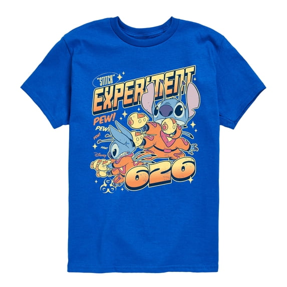 Lilo & Stitch - Experiment 626 Boys' Short Sleeve Graphic T-Shirt