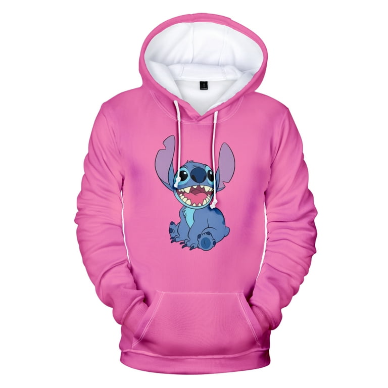 Lilo and Stitch Printed Long Sleeve Girls' Hoodie -W35114Z4-KTU